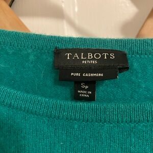 Talbots Pure Cashmere Sweater in Teal
